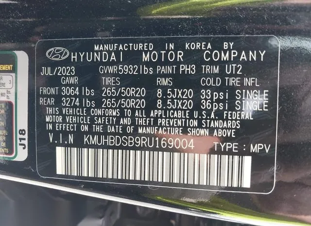 KMUHBDSB9RU169004 2024 2024 Genesis GV80- 2-5T Awd 9