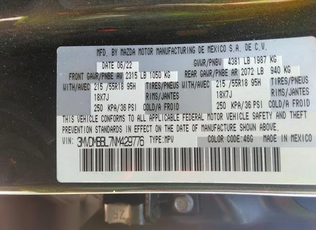 3MVDMBBL7NM429776 2022 2022 Mazda CX-30- Select 9