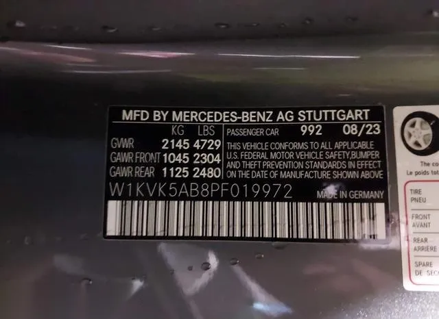 W1KVK5AB8PF019972 2023 2023 Mercedes-Benz Amg Sl 43- 4Matic- 9