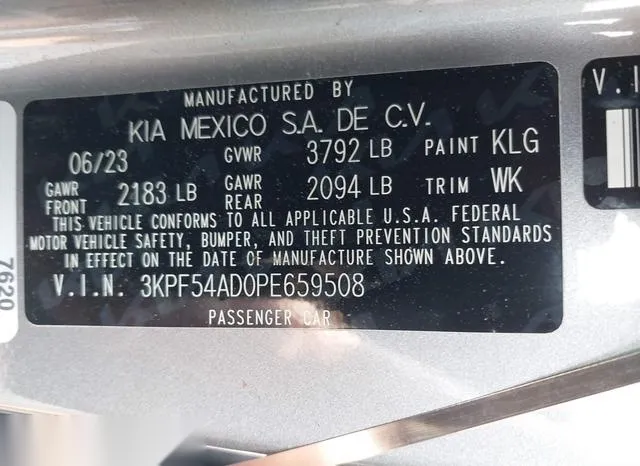 3KPF54AD0PE659508 2023 2023 KIA Forte- Gt-Line 9