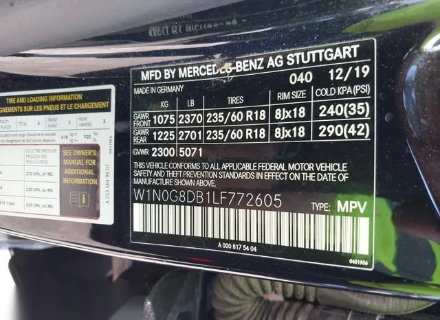 W1N0G8DB1LF772605 2020 2020 Mercedes-Benz GLC 300 9