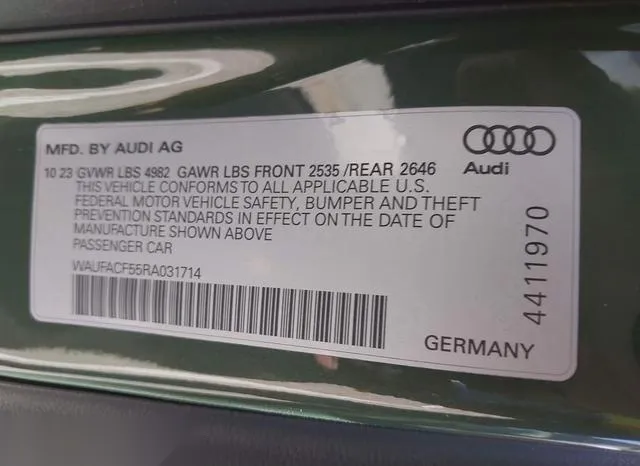 WAUFACF55RA031714 2024 2024 Audi A5- Sportback Premium Plus  9