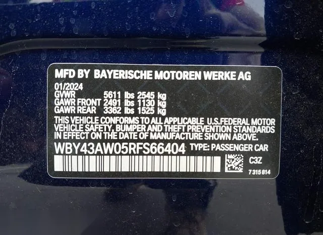 WBY43AW05RFS66404 2024 2024 BMW I4- Edrive35 9