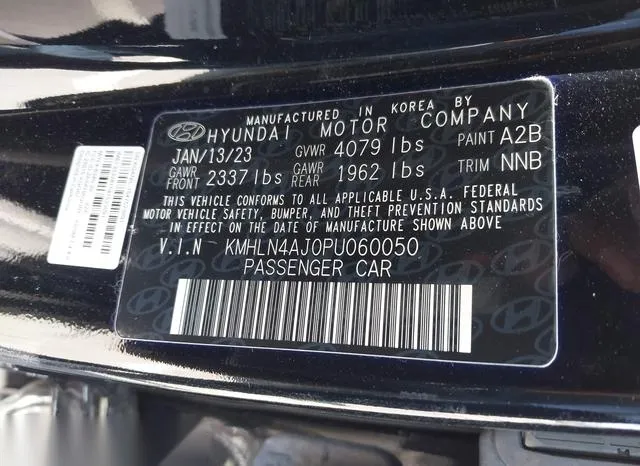 KMHLN4AJ0PU060050 2023 2023 Hyundai Elantra- Hybrid Limited 9