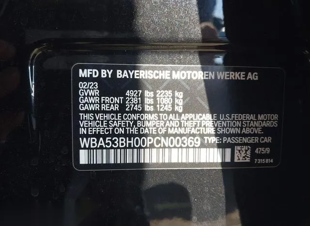 WBA53BH00PCN00369 2023 2023 BMW 5 Series- 530 I 9