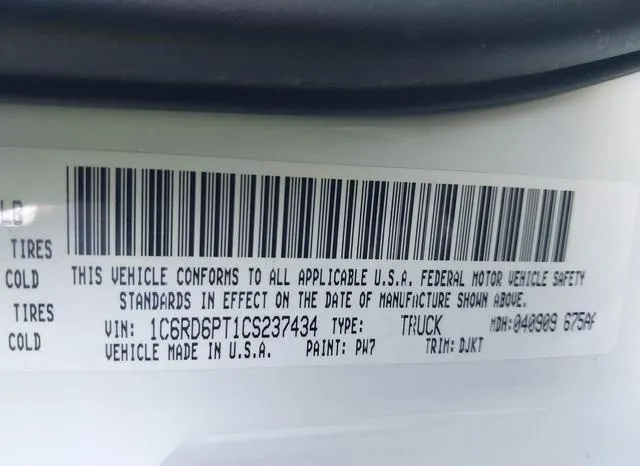 1C6RD6PT1CS237434 2012 2012 RAM 1500- Laramie Longhorn/Limi 9