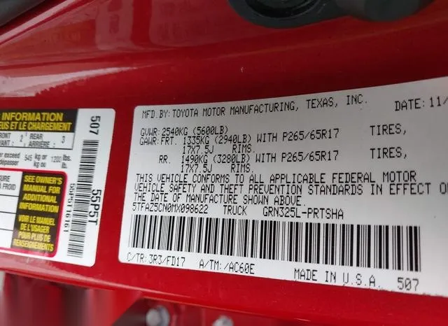 5TFAZ5CN0MX098622 2021 2021 Toyota Tacoma 9