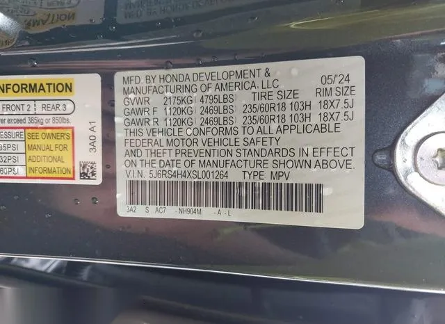 5J6RS4H4XSL001264 2025 2025 Honda CR-V- Ex Awd 9