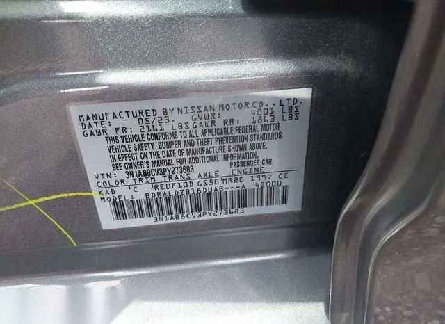 3N1AB8CV3PY273683 2023 2023 Nissan Sentra- Sv Xtronic Cvt 9