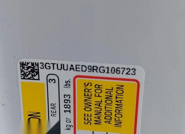 3GTUUAED9RG106723 2024 2024 GMC Sierra- 1500 4Wd  Short Box 9