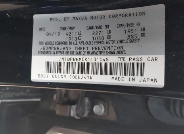 JM1BPBEM0K1131048 2019 2019 Mazda 3- Premium Package 9