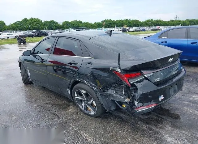 KMHLN4AJ9NU015492 2022 2022 Hyundai Elantra- Hybrid Limited 3