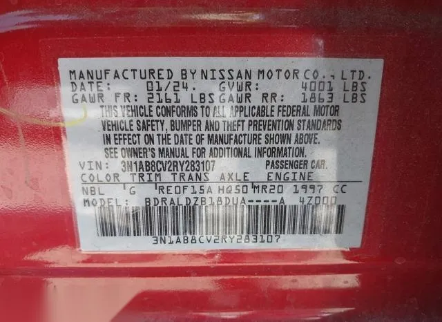 3N1AB8CV2RY283107 2024 2024 Nissan Sentra- Sv Xtronic Cvt 9