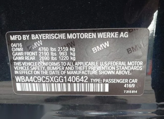 WBA4C9C5XGG140642 2016 2016 BMW 428i Gran Coupe- Xdrive 9