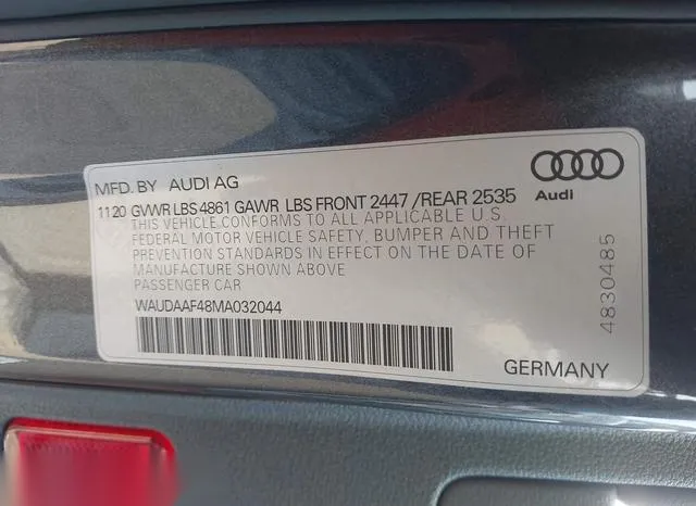 WAUDAAF48MA032044 2021 2021 Audi A4- Premium 45 Tfsi S Line  9