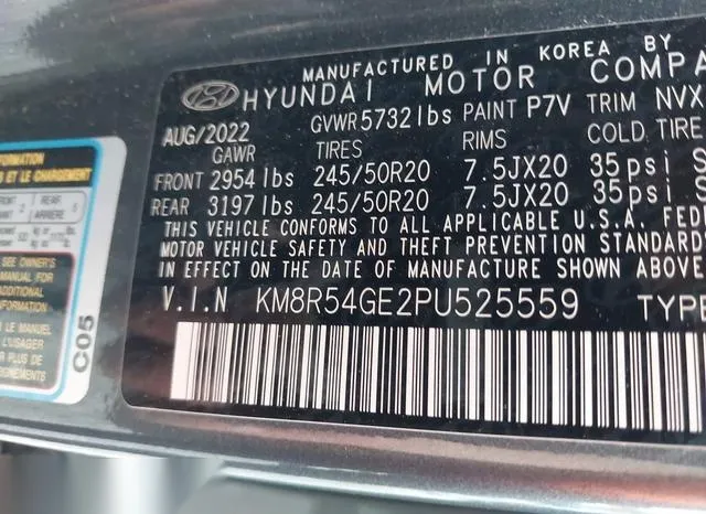 KM8R54GE2PU525559 2023 2023 Hyundai Palisade- Limited 9