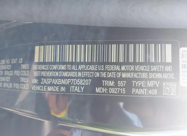 ZASPAKBN0P7D58207 2023 2023 Alfa Romeo Stelvio- Veloce Awd 9