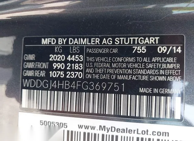 WDDGJ4HB4FG369751 2015 2015 Mercedes-Benz C 250 9