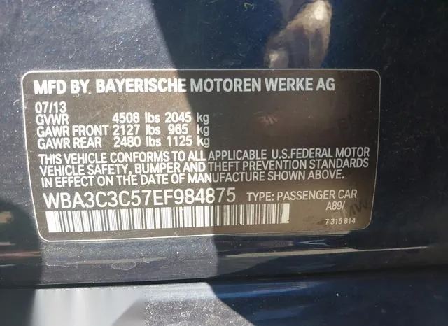 WBA3C3C57EF984875 2014 2014 BMW 3 Series- 320 I Xdrive 9