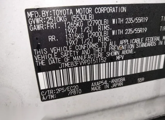 JTMEB3FV9PD151152 2023 2023 Toyota RAV4- Xse 9