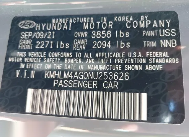 KMHLM4AG0NU253626 2022 2022 Hyundai Elantra- Sel 9