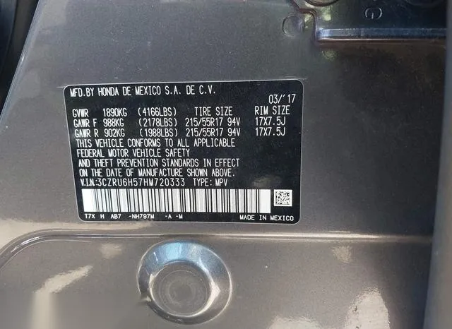 3CZRU6H57HM720333 2017 2017 Honda HR-V- EX 9