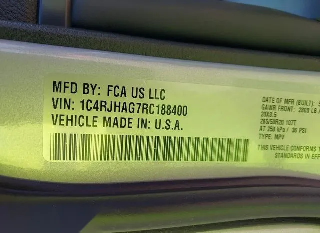 1C4RJHAG7RC188400 2024 2024 Jeep Grand Cherokee- Altitude X 4X4 9