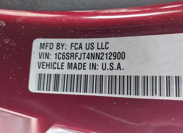 1C6SRFJT4NN212900 2022 2022 RAM 1500- Laramie  4X4 5-7 Box 9