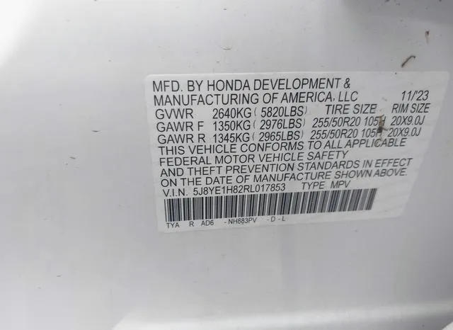 5J8YE1H82RL017853 2024 2024 Acura MDX- Advance Package 9