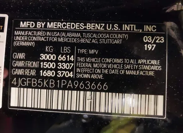 4JGFB5KB1PA963666 2023 2023 Mercedes-Benz GLE 450- 4Matic 9