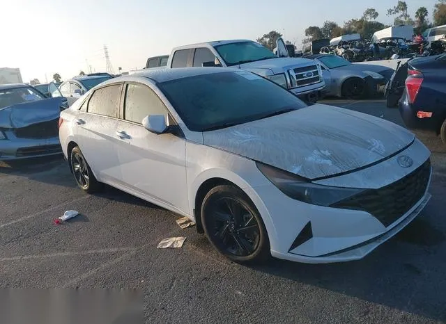 KMHLM4AJOPU051075 2023 2023 Hyundai Elantra- Hybrid Blue 1