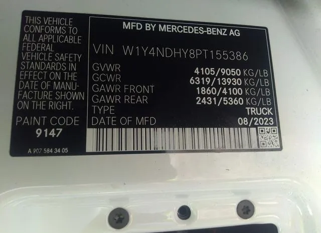 W1Y4NDHY8PT155386 2023 2023 Mercedes-Benz Sprinter 2500- Hi 9