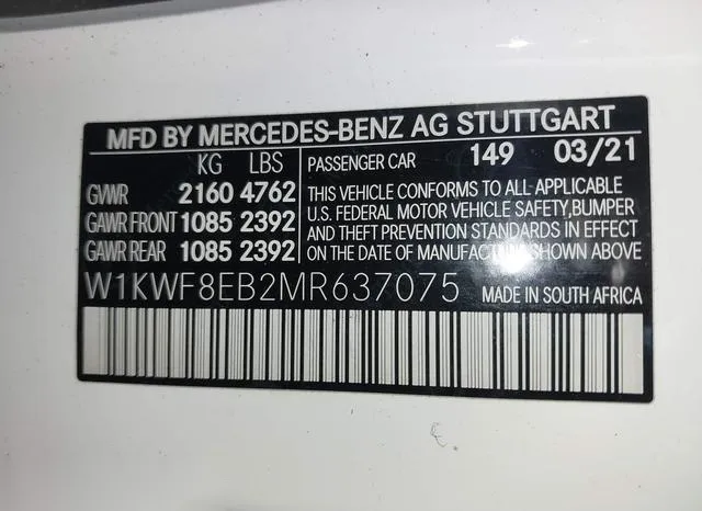 W1KWF8EB2MR637075 2021 2021 Mercedes-Benz C 300- 4Matic 9