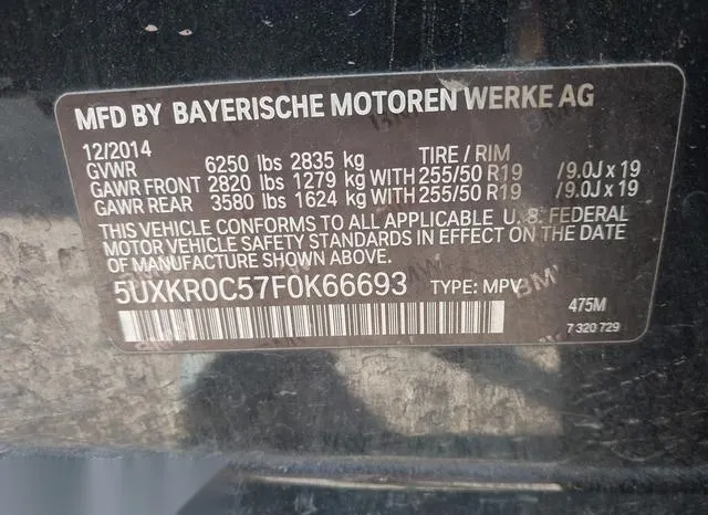 5UXKR0C57F0K66693 2015 2015 BMW X5- Xdrive35I 9