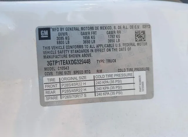 3GTP1TEAXDG329448 2013 2013 GMC Sierra- 1500 Work Truck 9