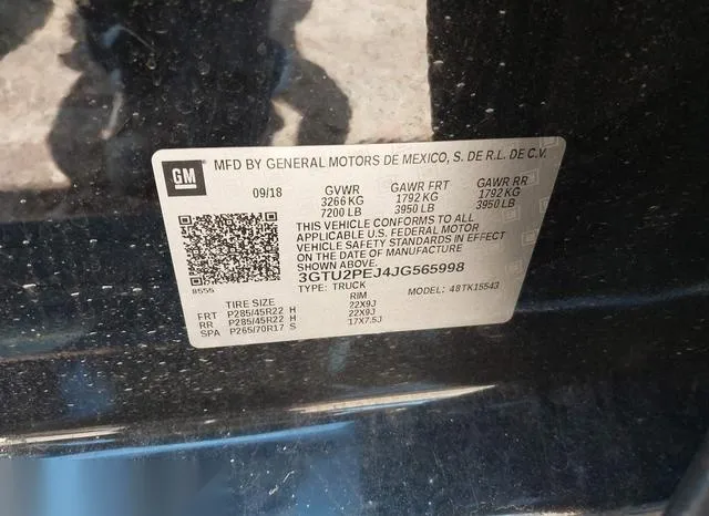 3GTU2PEJ4JG565998 2018 2018 GMC Sierra- 1500 Denali 9