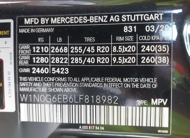 W1N0G6EB6LF818982 2020 2020 Mercedes-Benz Amg Glc 43- 4Matic 9