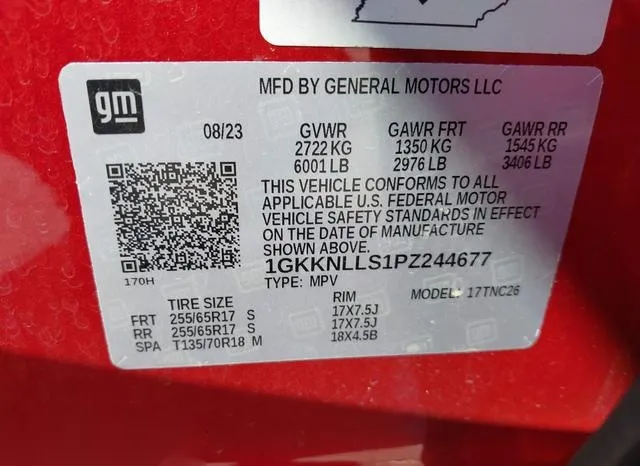 1GKKNLLS1PZ244677 2023 2023 GMC Acadia- Awd At4 9