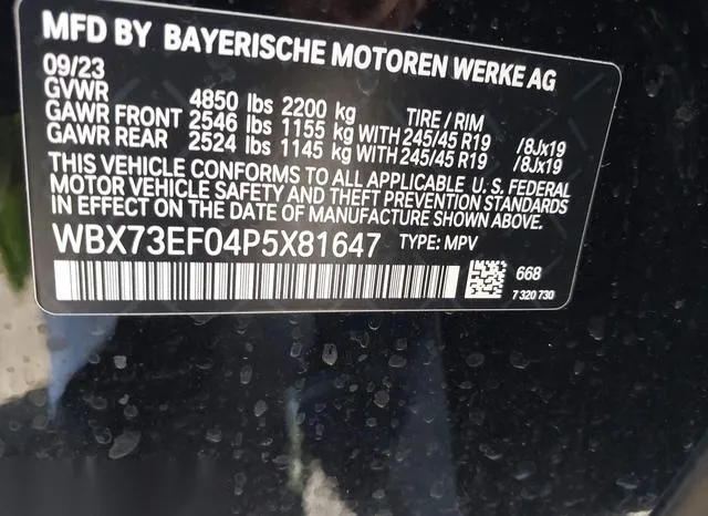 WBX73EF04P5X81647 2023 2023 BMW X1- Xdrive28I 9