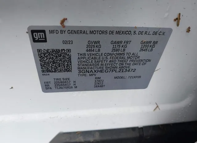 3GNAXHEG7PL213472 2023 2023 Chevrolet Equinox- Fwd Ls 9