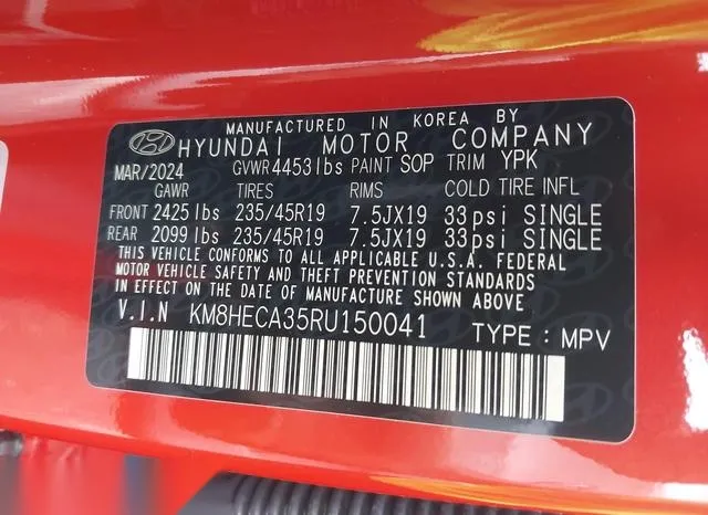 KM8HECA35RU150041 2024 2024 Hyundai Kona- Limited 9