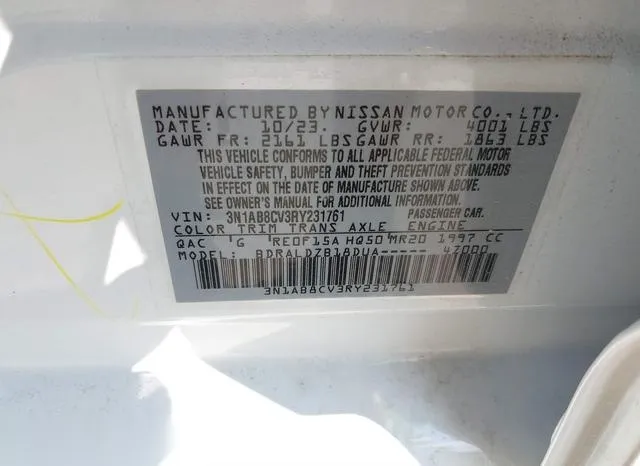 3N1AB8CV3RY231761 2024 2024 Nissan Sentra- Sv Xtronic Cvt 9