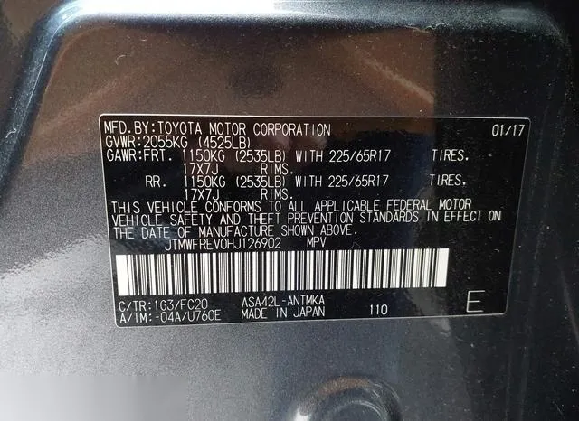 JTMWFREV0HJ126902 2017 2017 Toyota RAV4- Xle 9