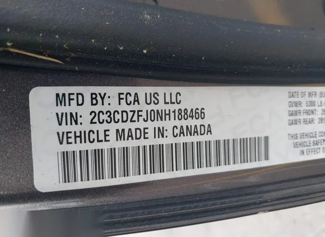 2C3CDZFJ0NH188466 2022 2022 Dodge Challenger- R/T Scat Pack 9