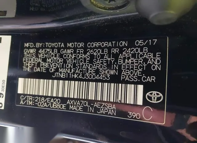 JTNB11HK4J3004453 2018 2018 Toyota Camry- SE 9