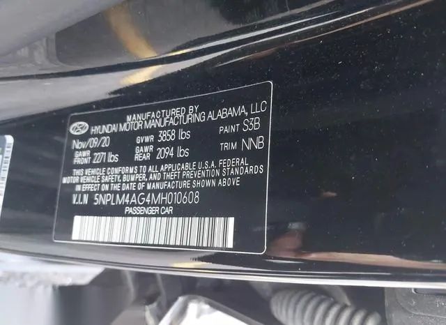 5NPLM4AG4MH010608 2021 2021 Hyundai Elantra- Sel 9