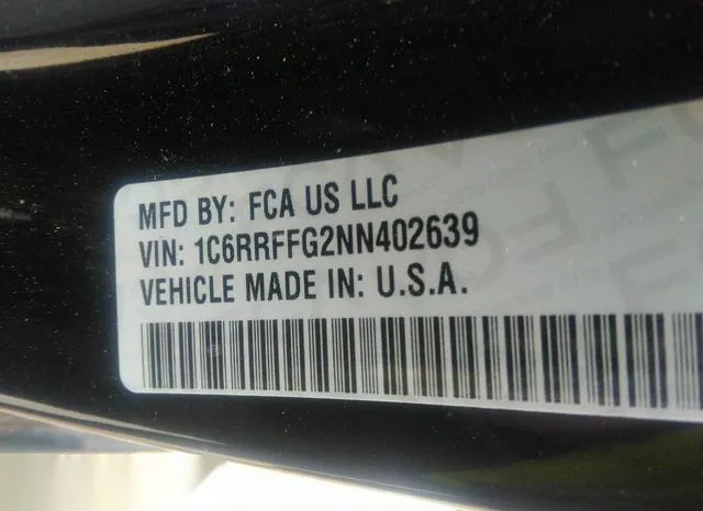 1C6RRFFG2NN402639 2022 2022 RAM 1500- Big Horn  4X4 5-7 Box 9