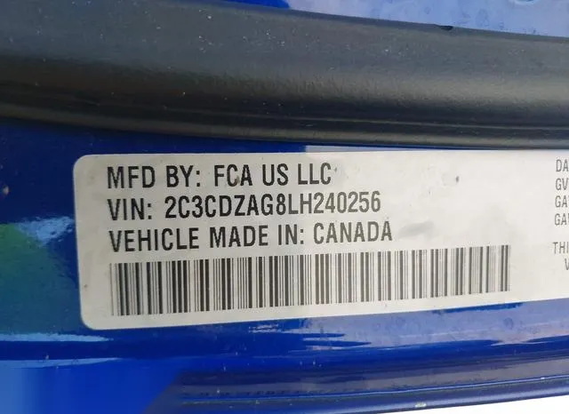 2C3CDZAG8LH240256 2020 2020 Dodge Challenger- Sxt 9