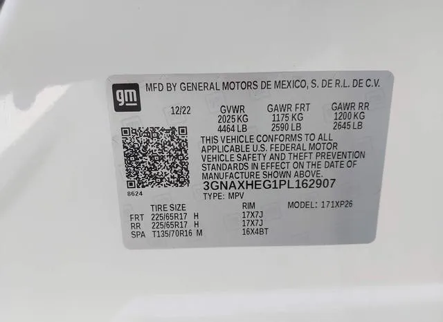 3GNAXHEG1PL162907 2023 2023 Chevrolet Equinox- Fwd Ls 9