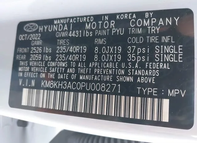 KM8KH3AC0PU008271 2023 2023 Hyundai Kona N 9